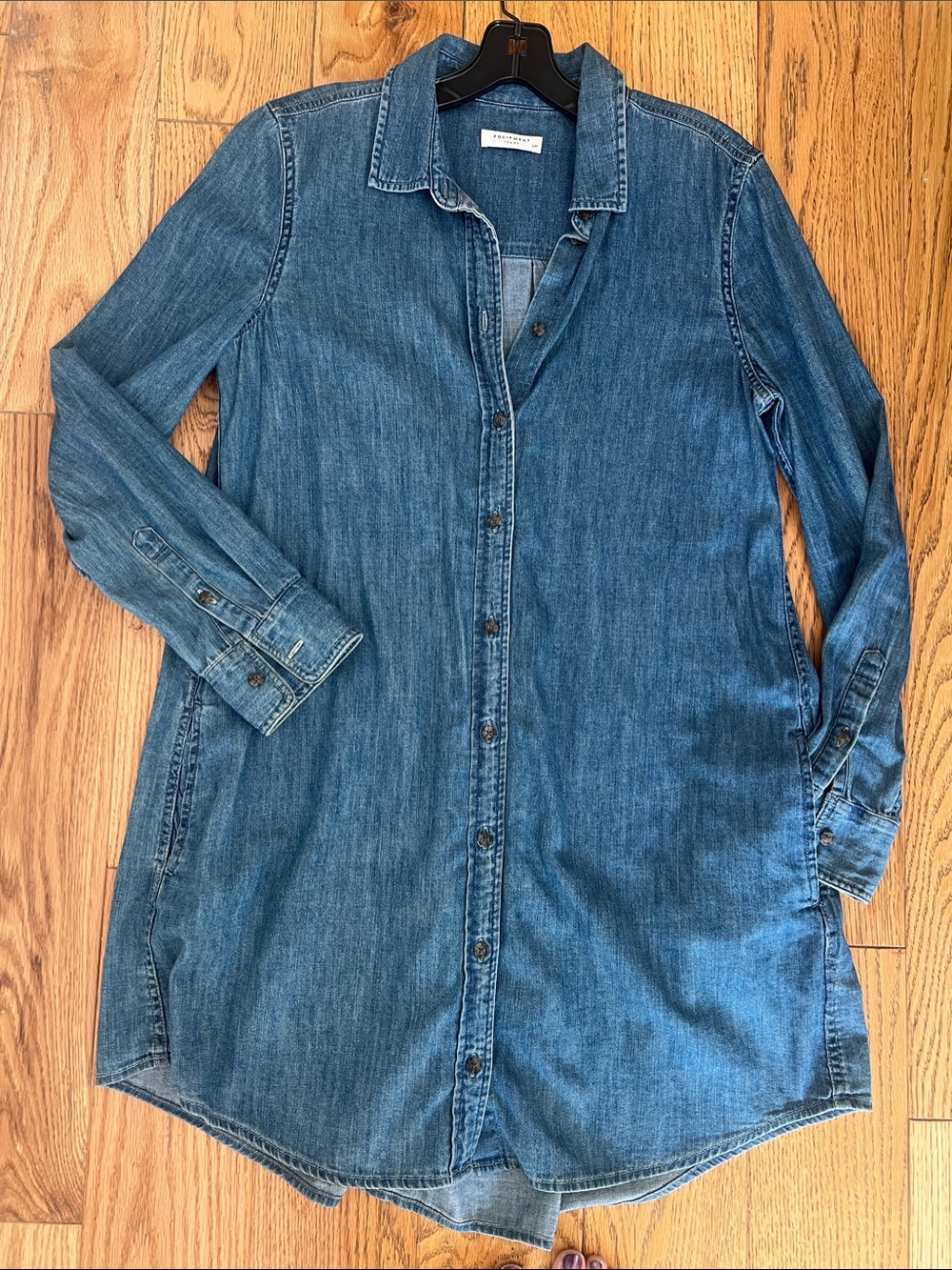 Equipment Blue Denim Shirt Dress